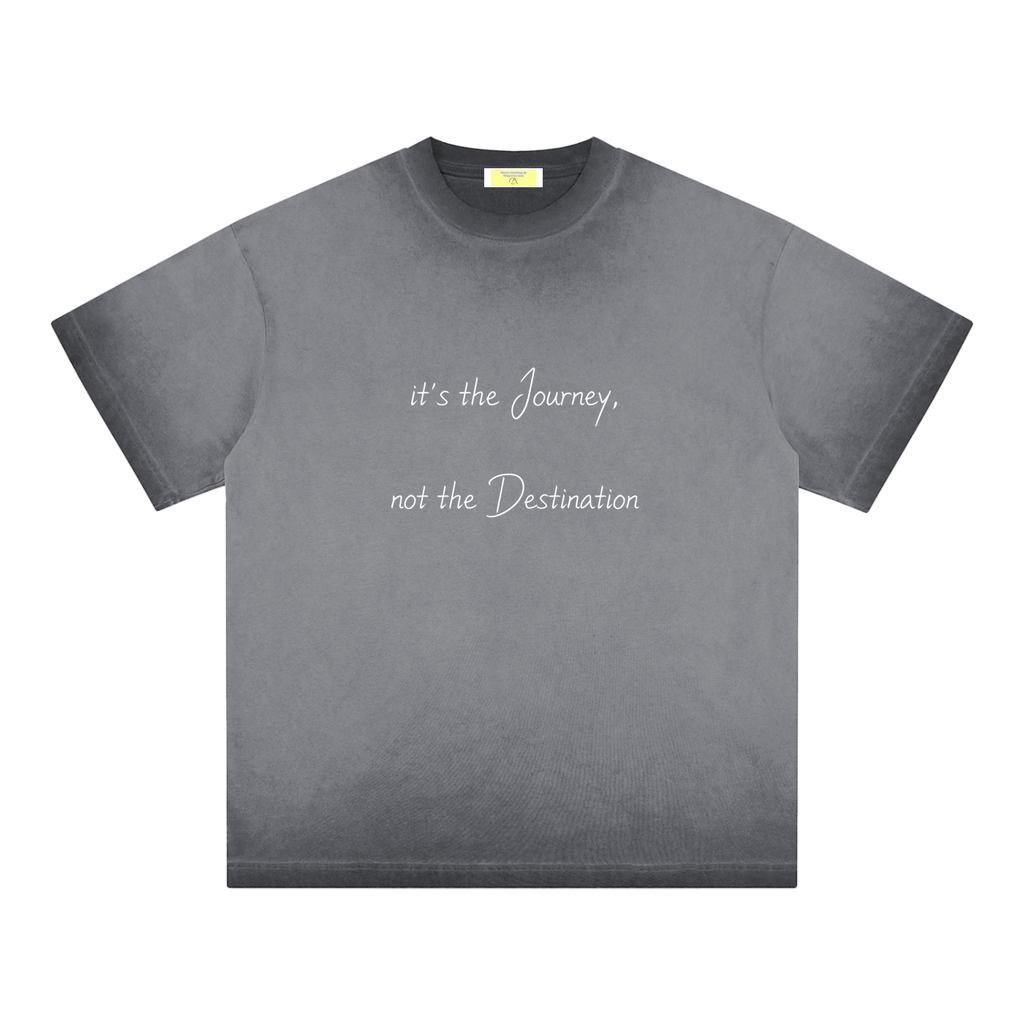 journey,destination,reverse,dyed,faded,t-shirt,streetwear,fashion