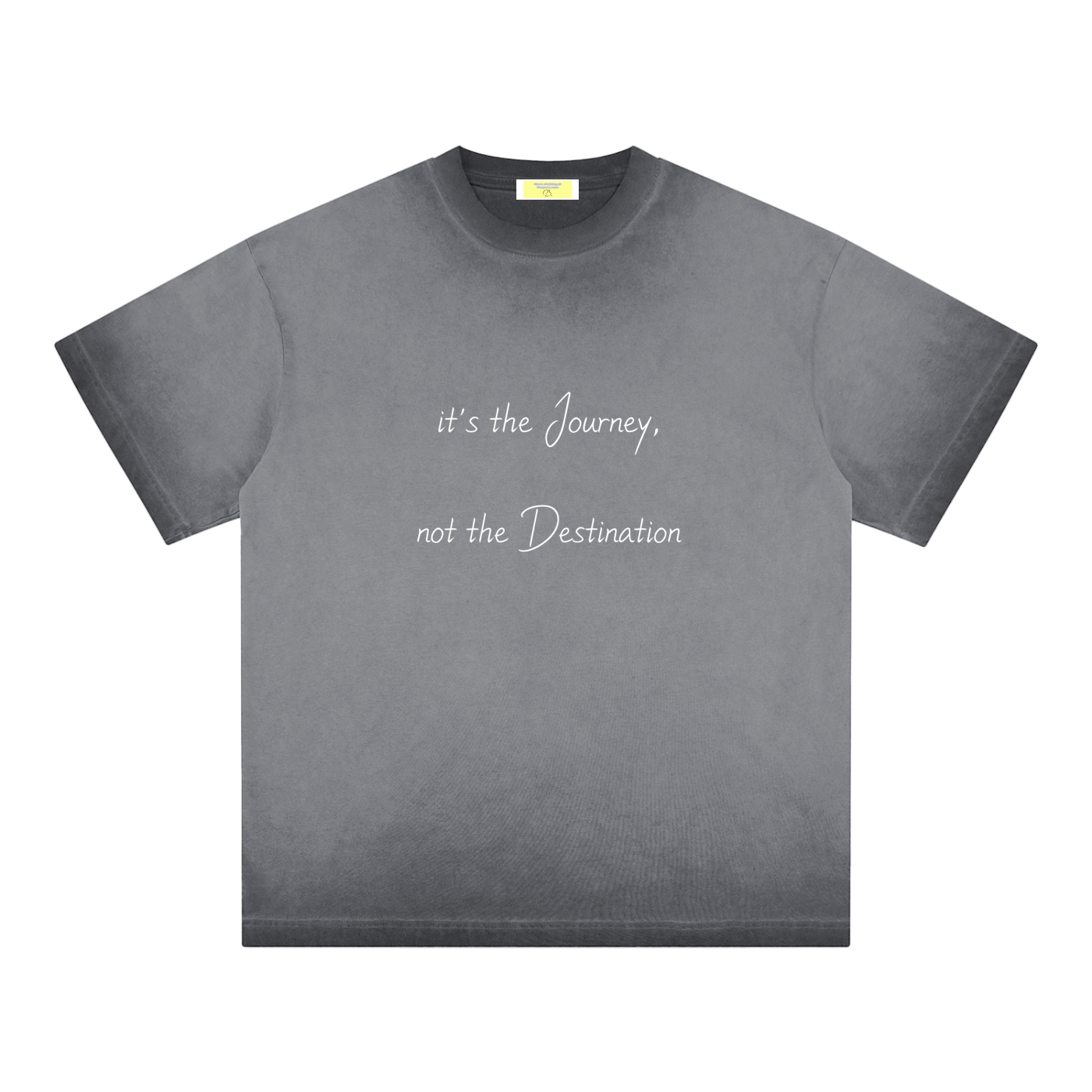 journey,destination,reverse,dyed,faded,t-shirt,streetwear,fashion