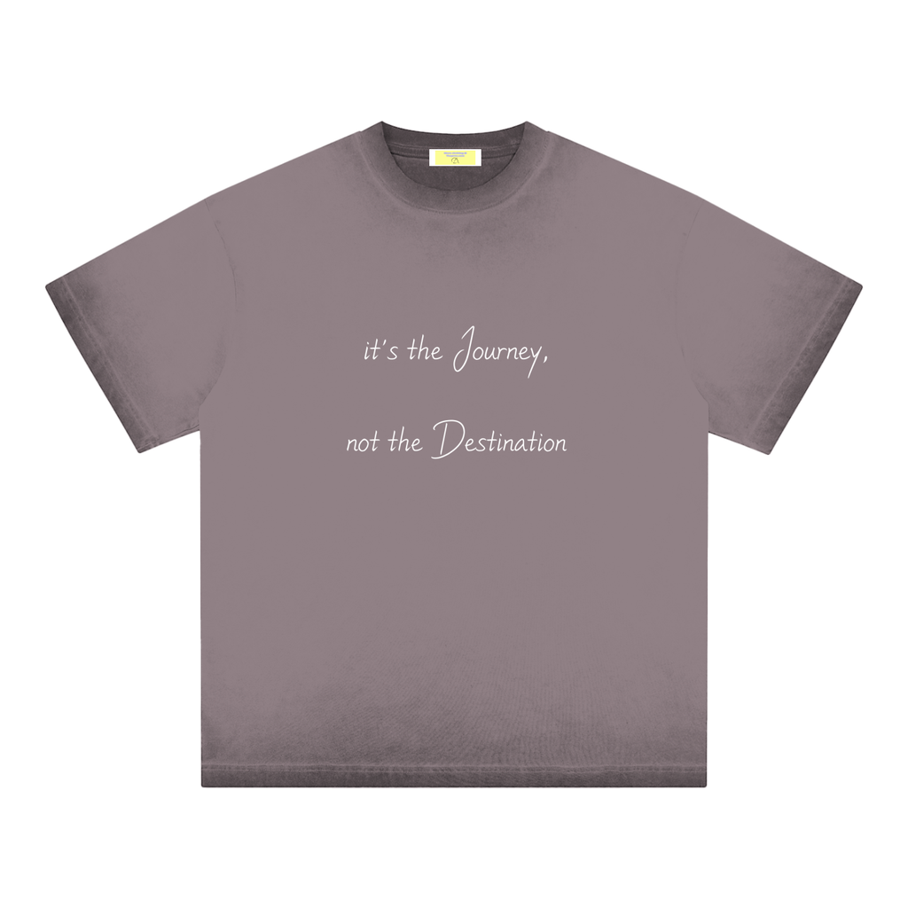 journey,destination,reverse,dyed,faded,t-shirt,streetwear,fashion