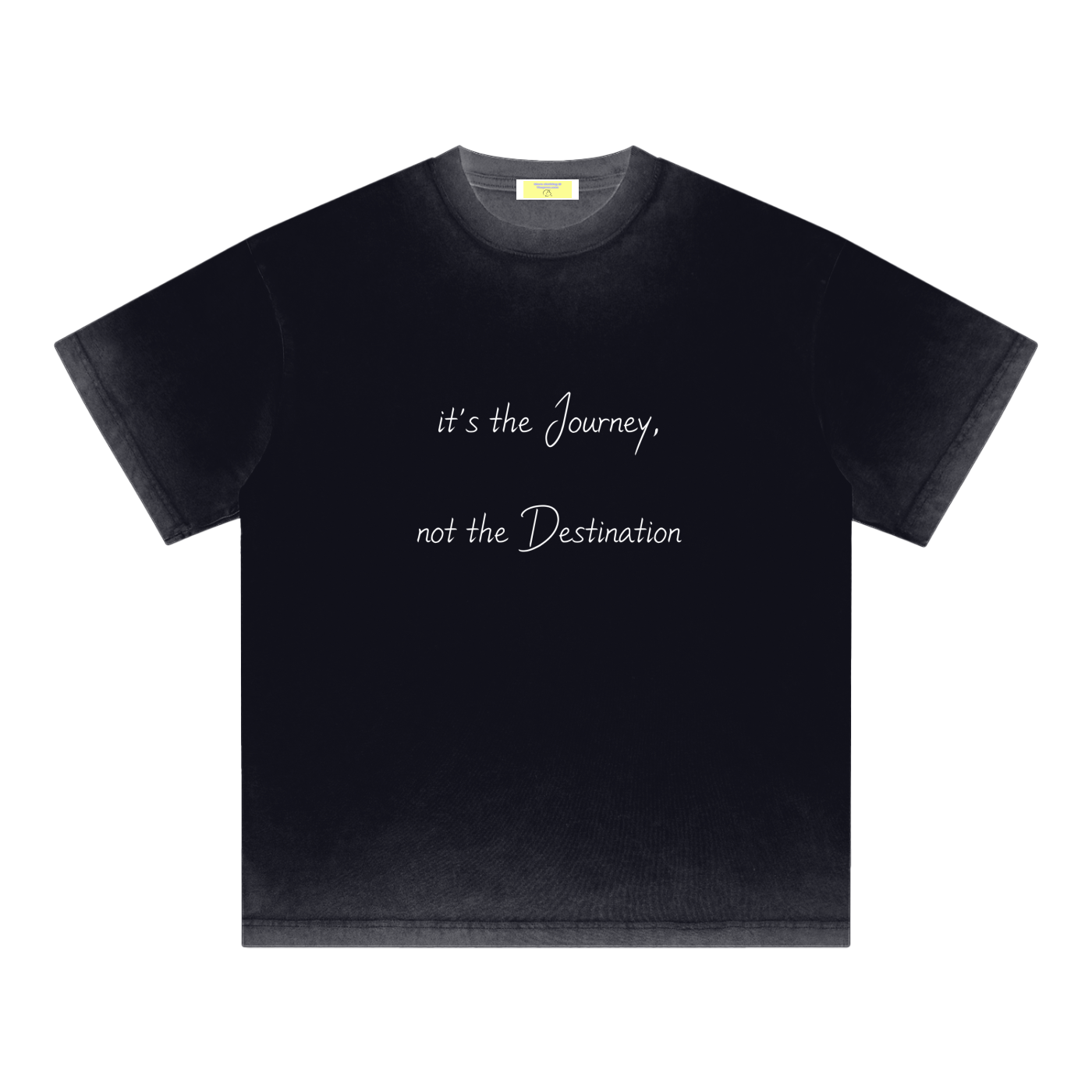 journey,destination,reverse,dyed,faded,t-shirt,streetwear,fashion