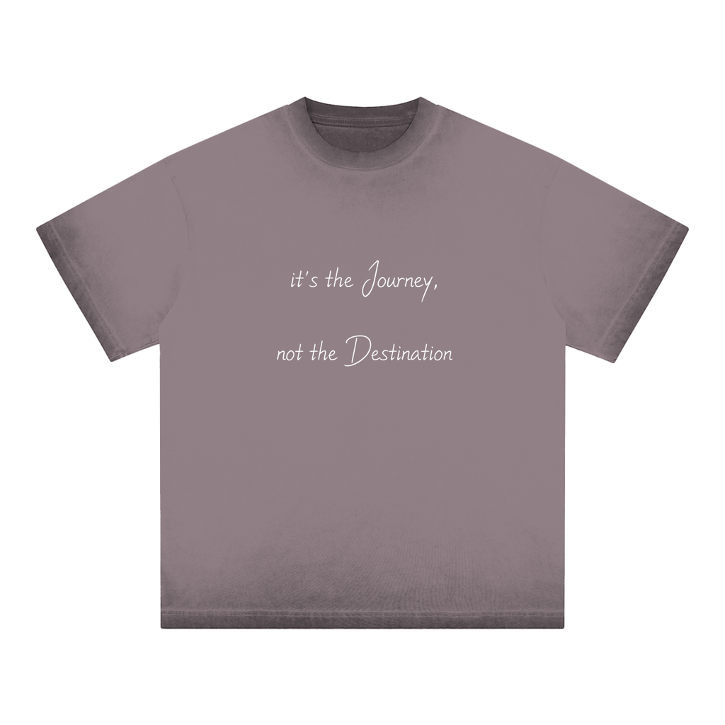 journey,destination,reverse,dyed,faded,t-shirt,streetwear,fashion