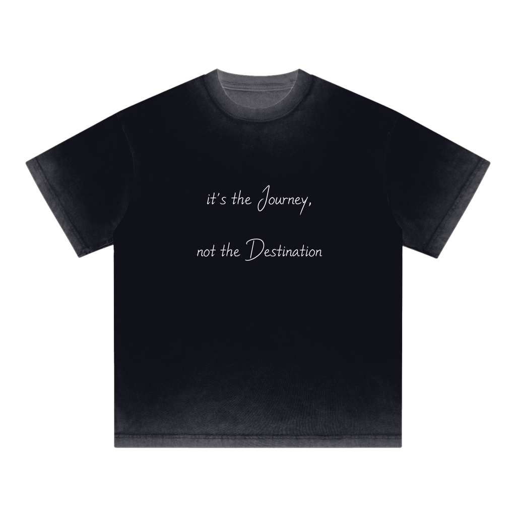 journey,destination,reverse,dyed,faded,t-shirt,streetwear,fashion