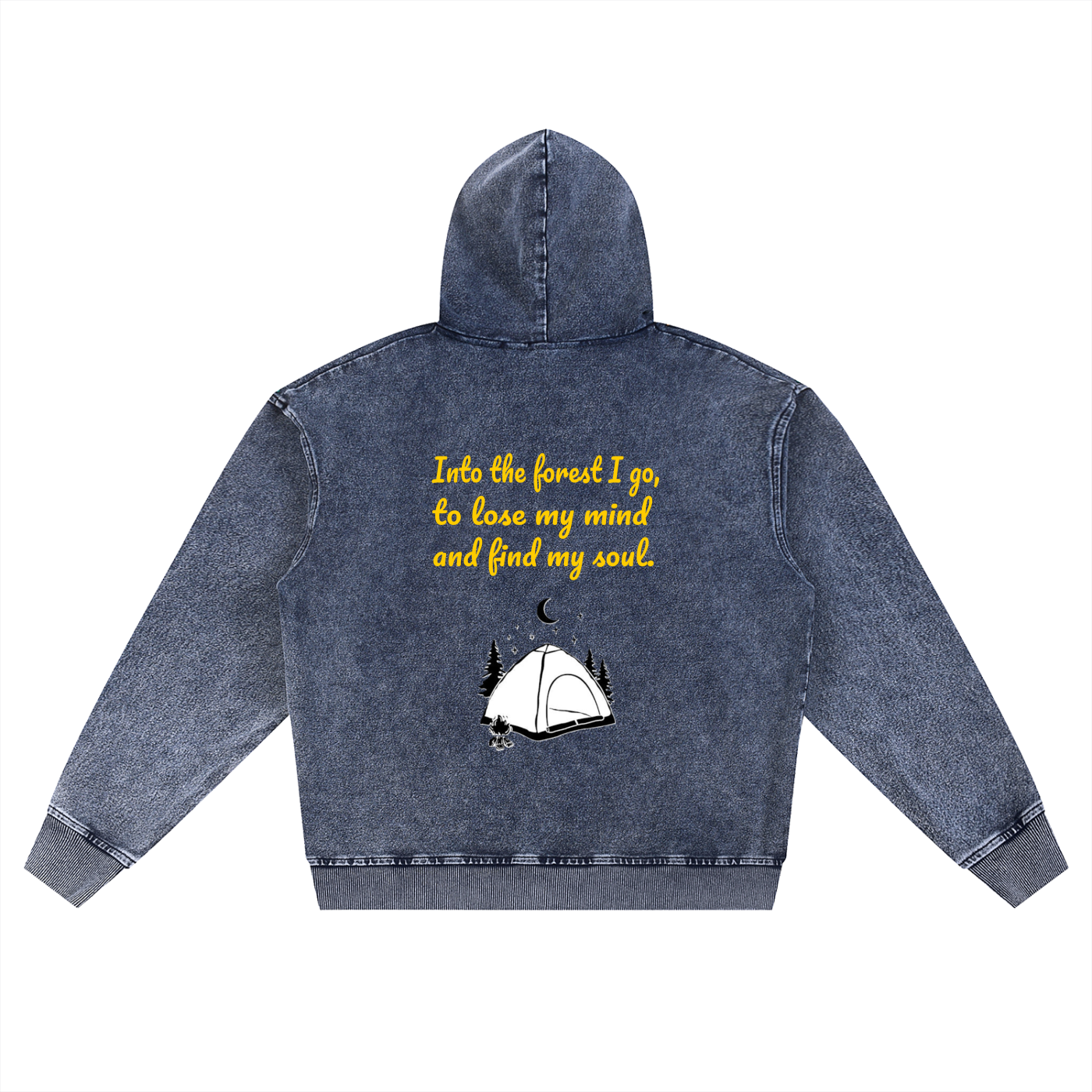 jacket,camp,forest,john muir,cotton,zipper,snow wash,hoodie