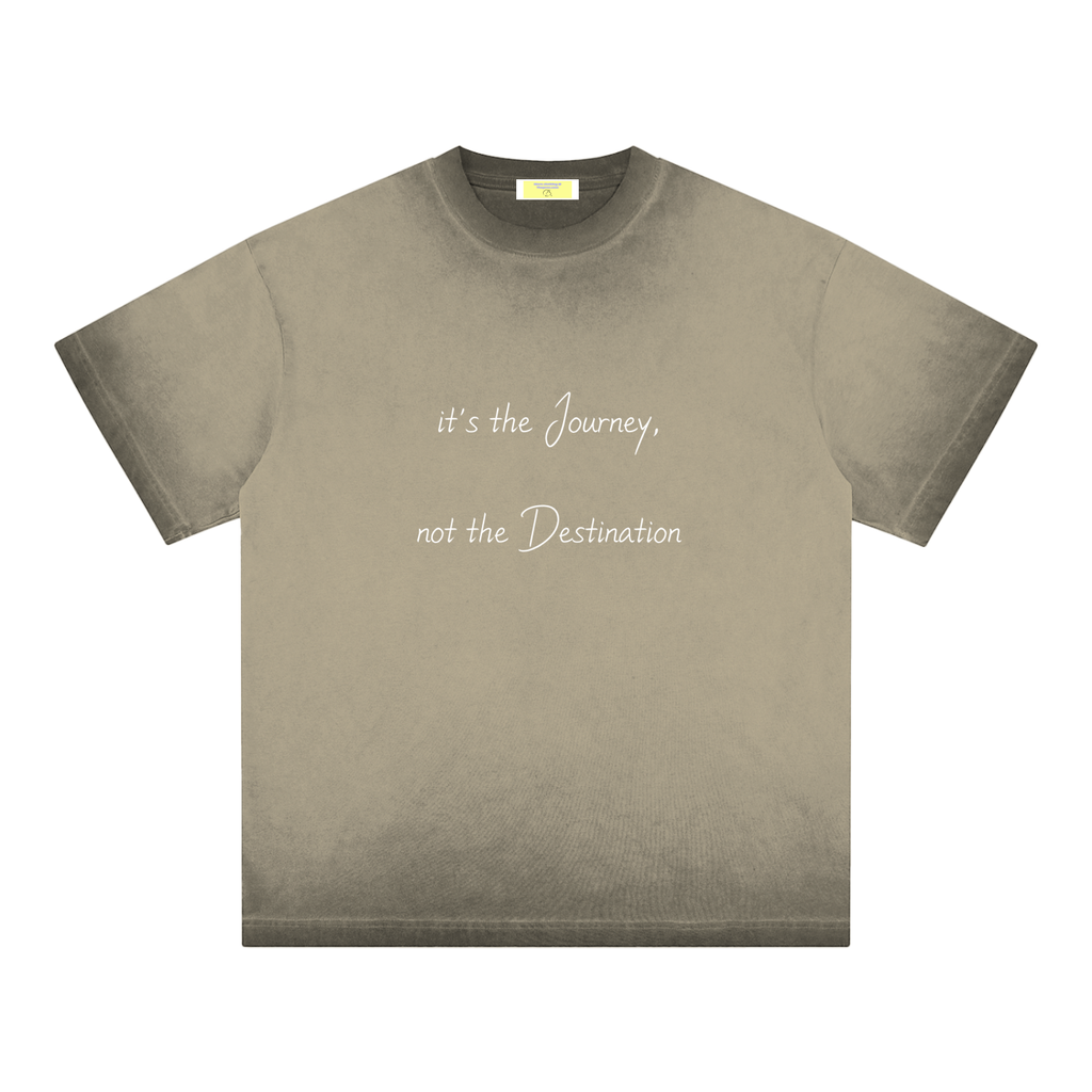 journey,destination,reverse,dyed,faded,t-shirt,streetwear,fashion