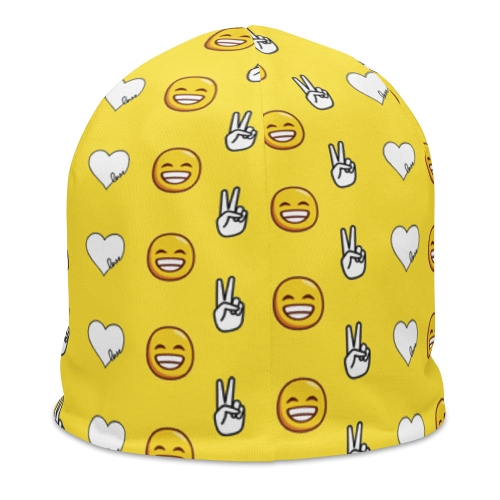 Peace, Love, and Happiness Beanie