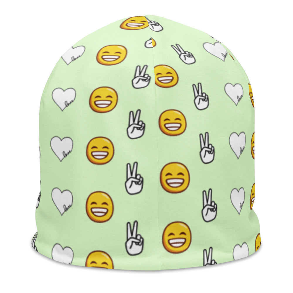 Peace, Love, and Happiness Beanie