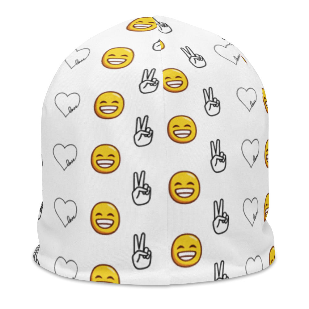 Peace, Love, and Happiness Beanie