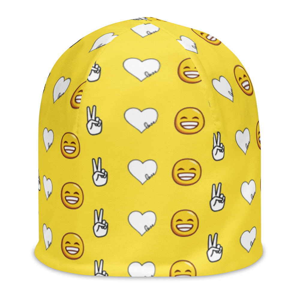 Peace, Love, and Happiness Beanie