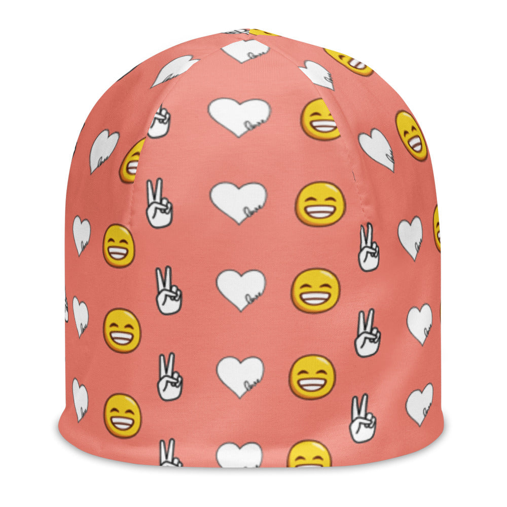 Peace, Love, and Happiness Beanie