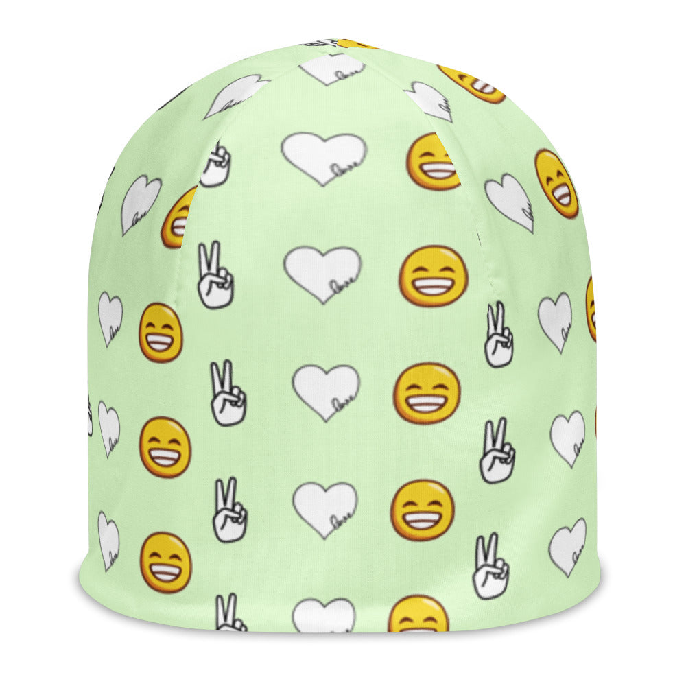 Peace, Love, and Happiness Beanie