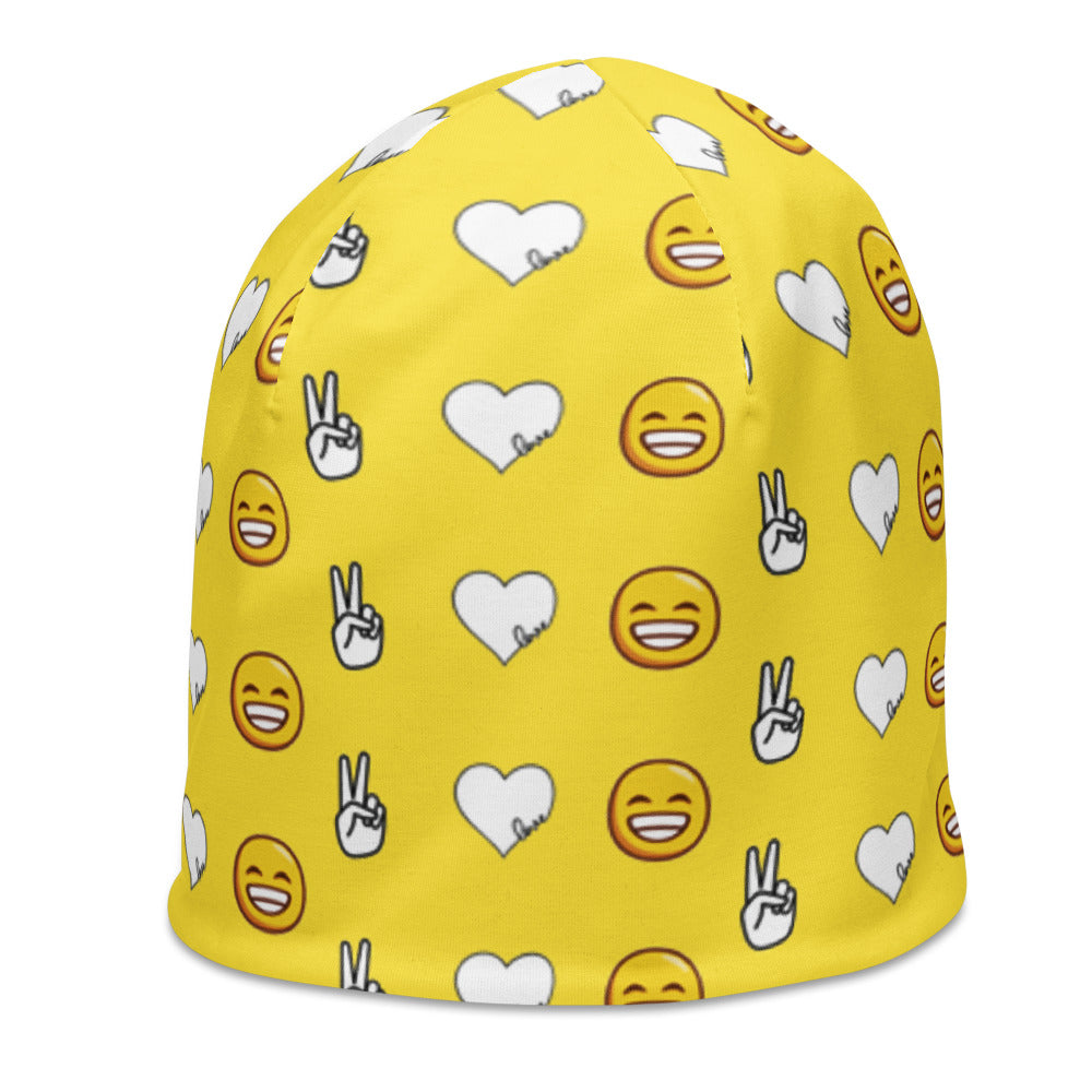 Peace, Love, and Happiness Beanie