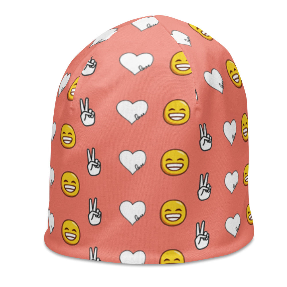Peace, Love, and Happiness Beanie