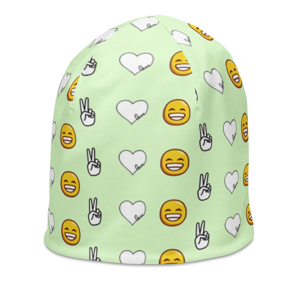 Peace, Love, and Happiness Beanie