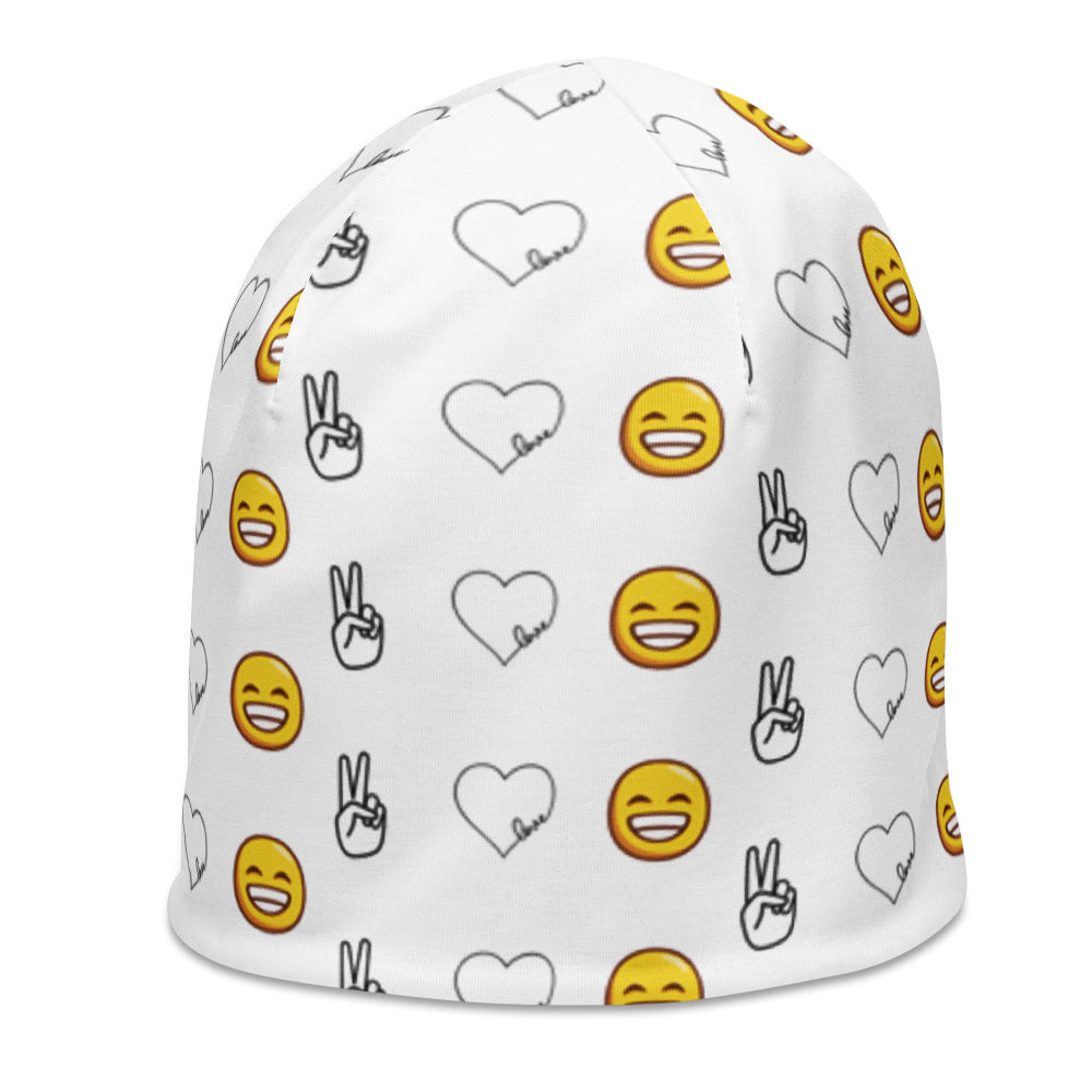 Peace, Love, and Happiness Beanie