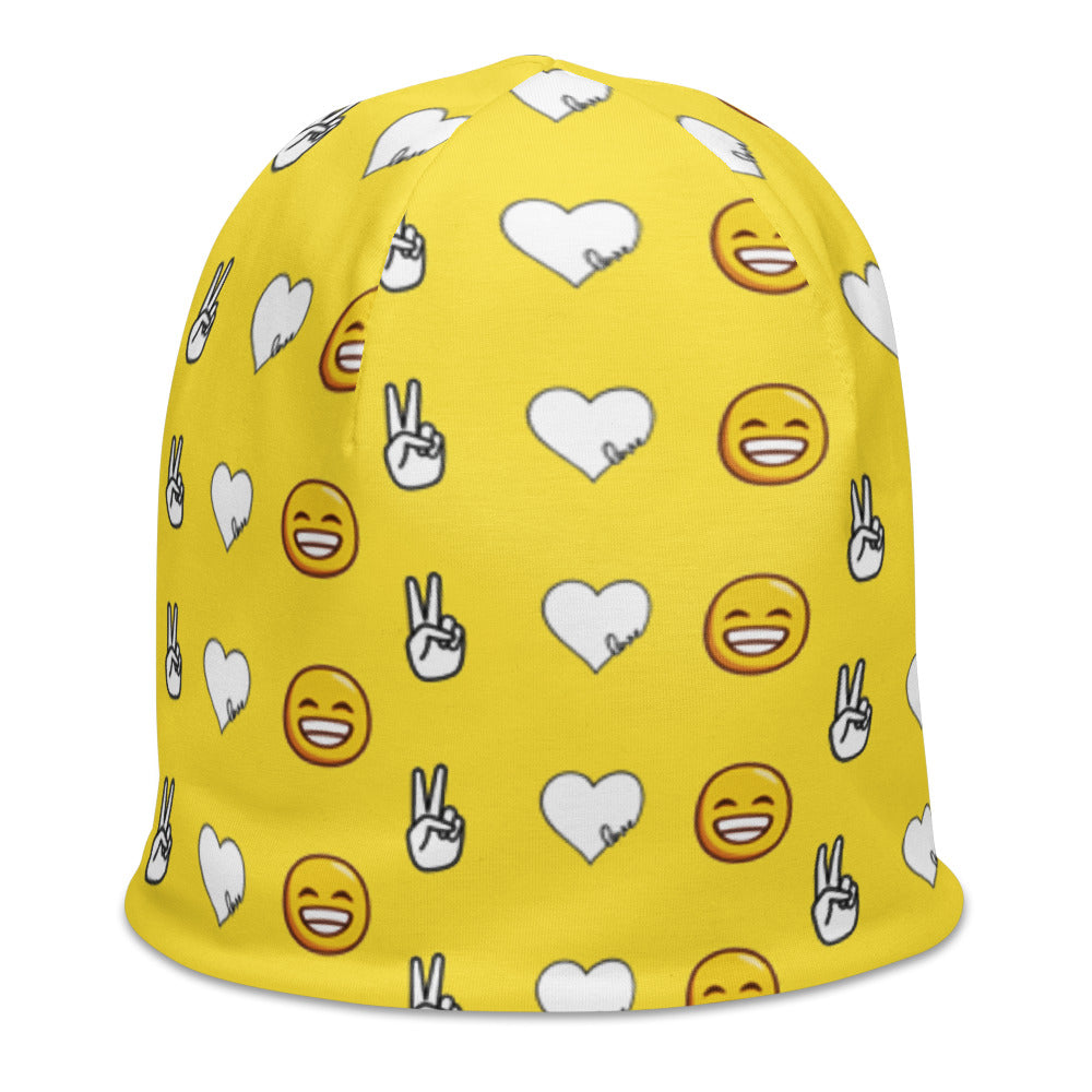 Peace, Love, and Happiness Beanie