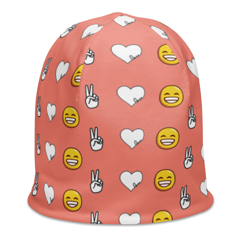 Peace, Love, and Happiness Beanie