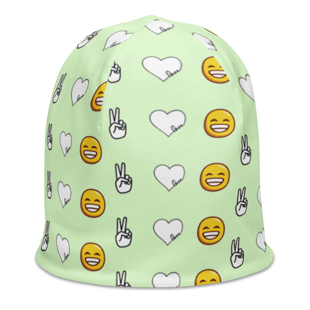 Peace, Love, and Happiness Beanie