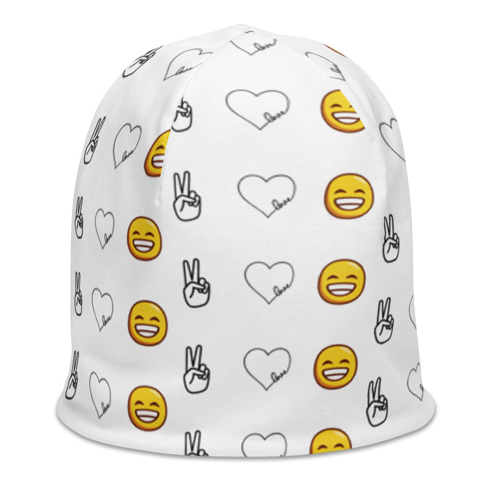 Peace, Love, and Happiness Beanie