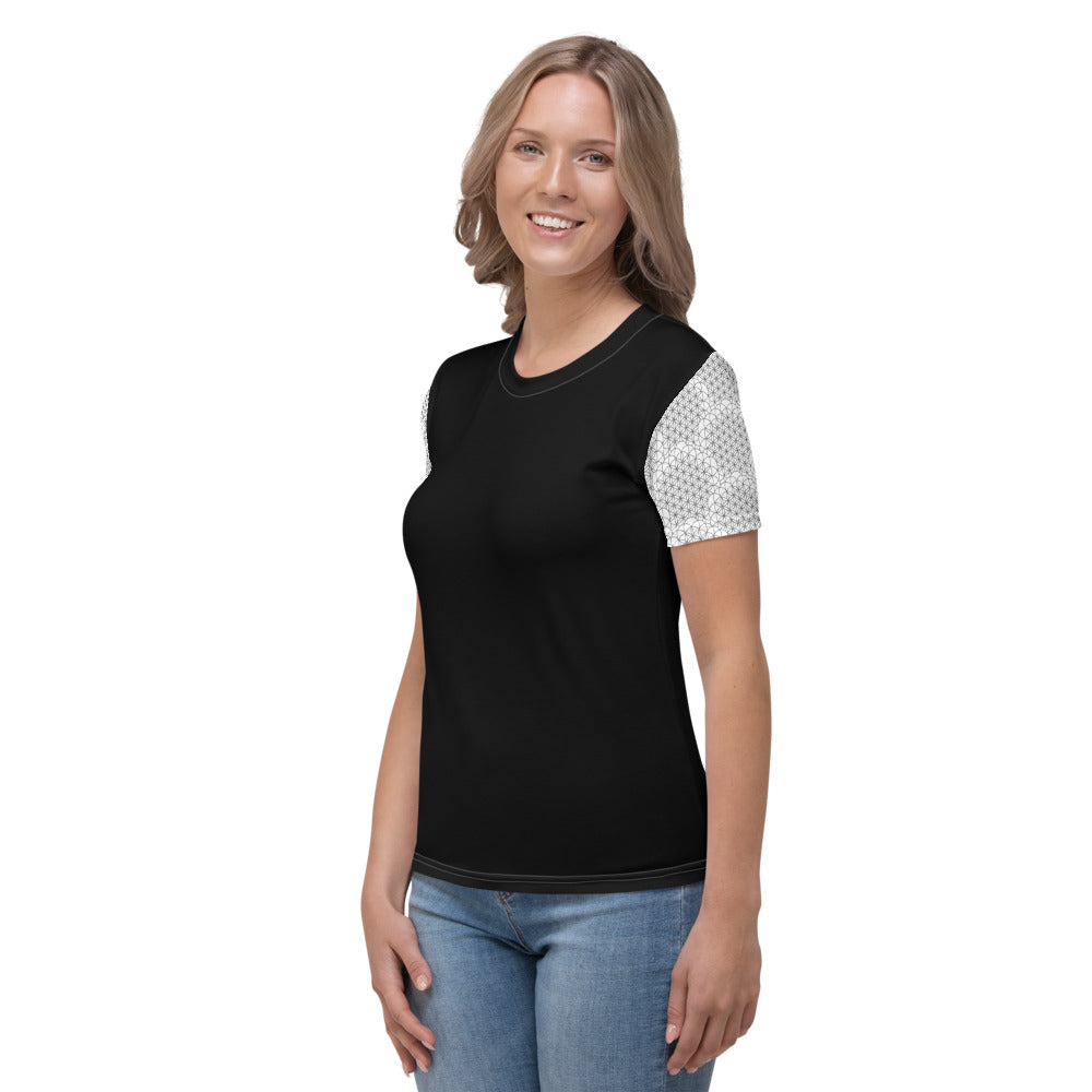 Women's Flower of Life T-shirt (black)