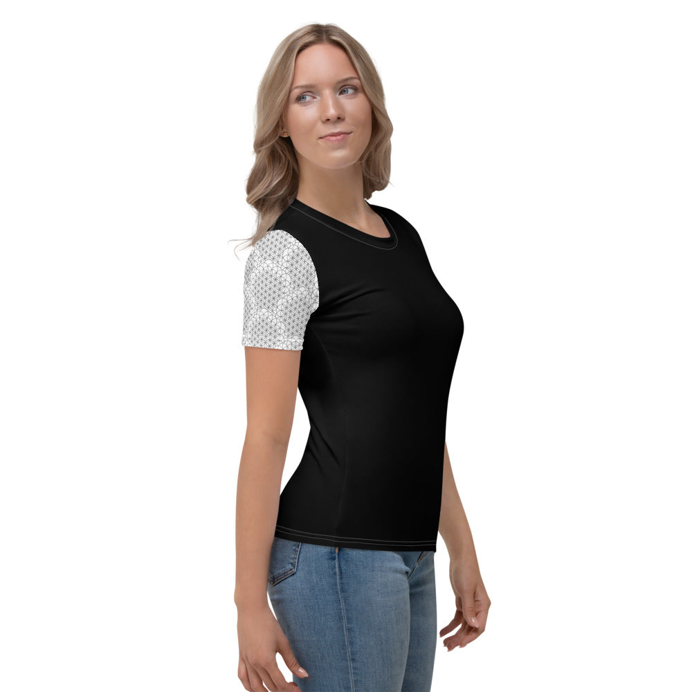 Women's Flower of Life T-shirt (black)